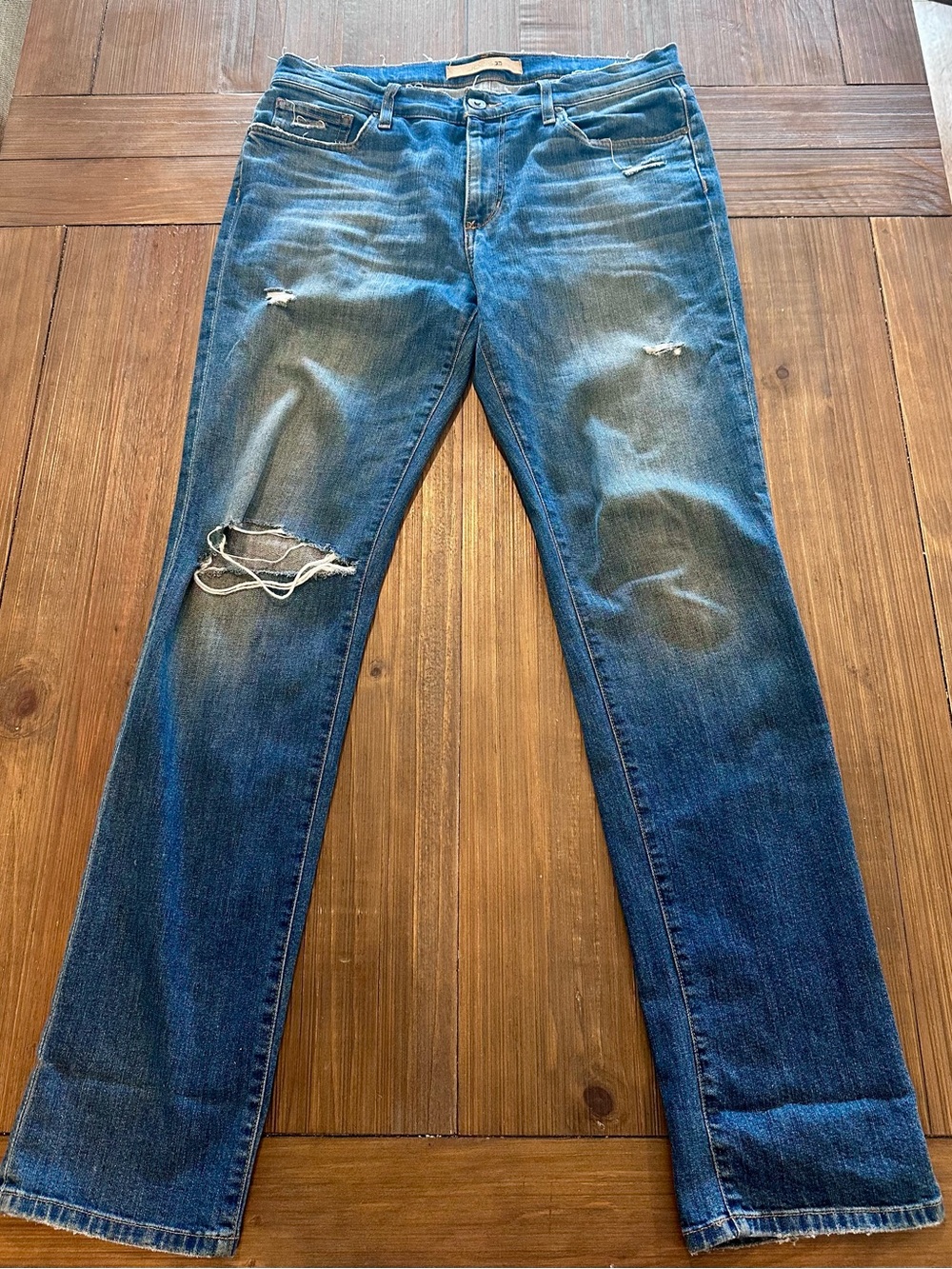 Joe's Jeans Men's Distressed Straight-Leg Denim in Blue